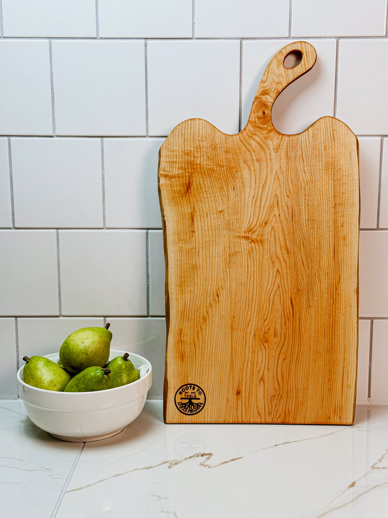 THE CANOPY SERIES: Personalized Live Edge Maple Charcuterie Boards