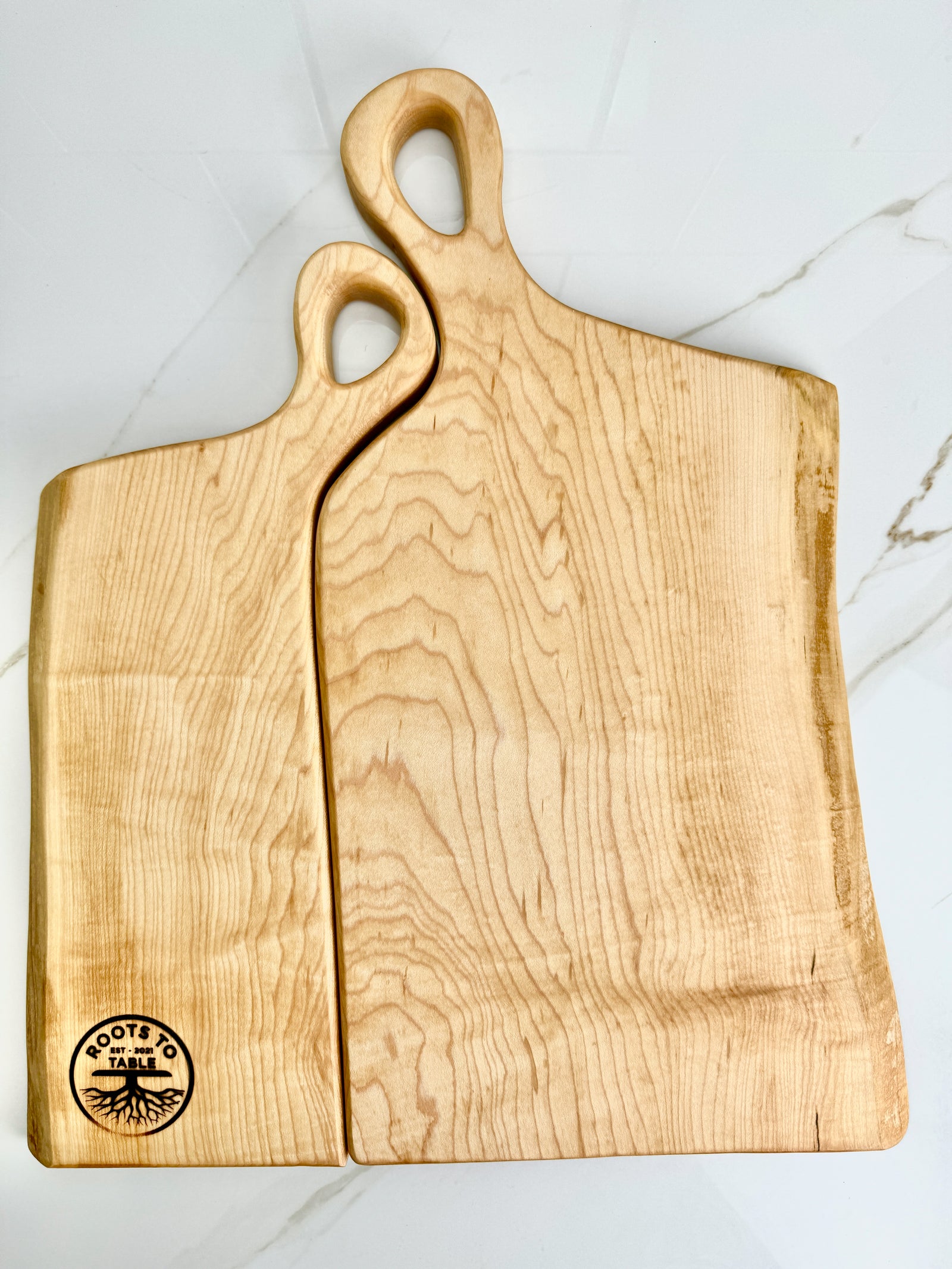 THE NESTLING TIMBERS: Live Edge Maple Charcuterie Boards