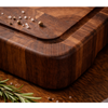 Personalized Cutting Boards, End Grain Walnut and Maple Custom Engraved Boards.