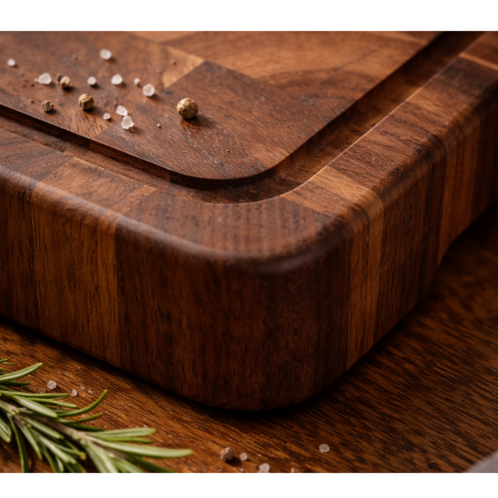 Personalized Cutting Boards, End Grain Walnut and Maple Custom Engraved Boards.