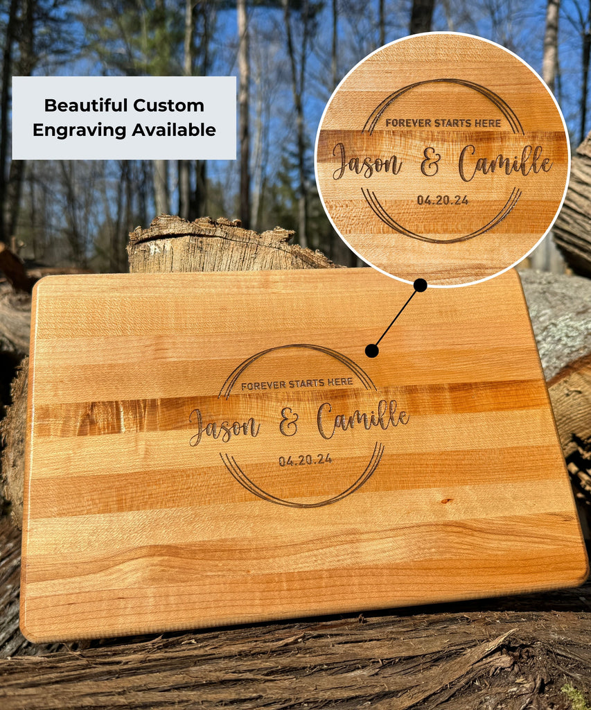 The FAMILY: 18x12 Edge Grain Maple Cutting Board