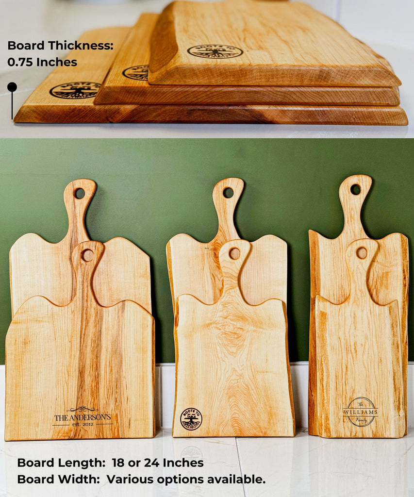 THE TREE SERIES: Personalized & Hand Crafted Live Edge Maple Charcuterie Boards