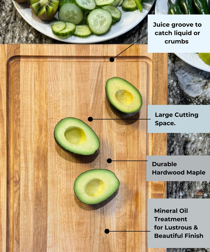 The DAILY BLOCK: 12x8 Edge Grain Maple Cutting Board