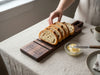 Bread Board: Personalized Bread and Butter Cutting & Serving Board Black Walnut & Maple