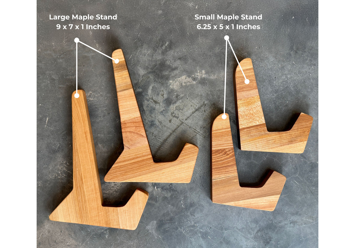 Wood Cutting Board Display Stand, Wooden Charcuterie Board Feet