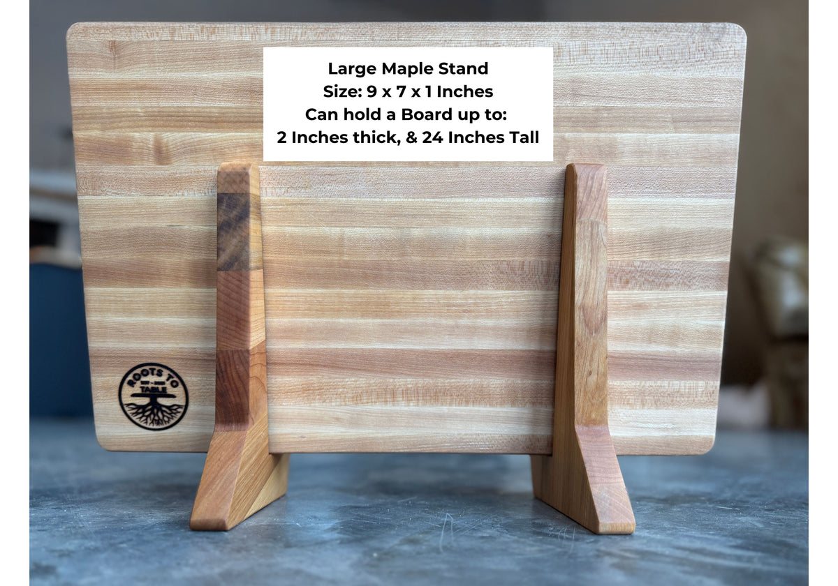 Wood Cutting Board Display Stand, Wooden Charcuterie Board Feet