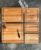 Personalized Cutting Boards, End Grain Walnut and Maple Custom Engraved Boards.