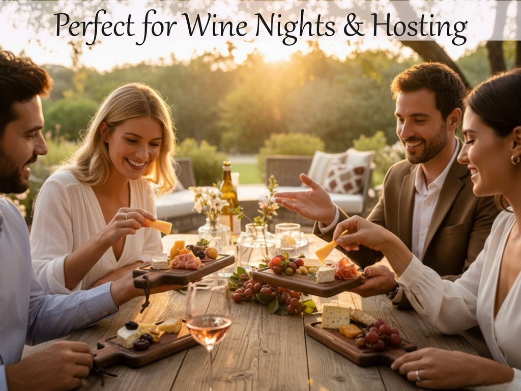 Personalized Cheese Board Set, Engraved Charcuterie with 4 Mini Boards