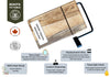 Personalized Cheese Slicer with Wire Cutter, Cheese Cutting  Board, in Maple or Walnut