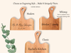 Personalized Cherry Charcuterie Board with Handle | Custom Engraved Live Edge Serving Board