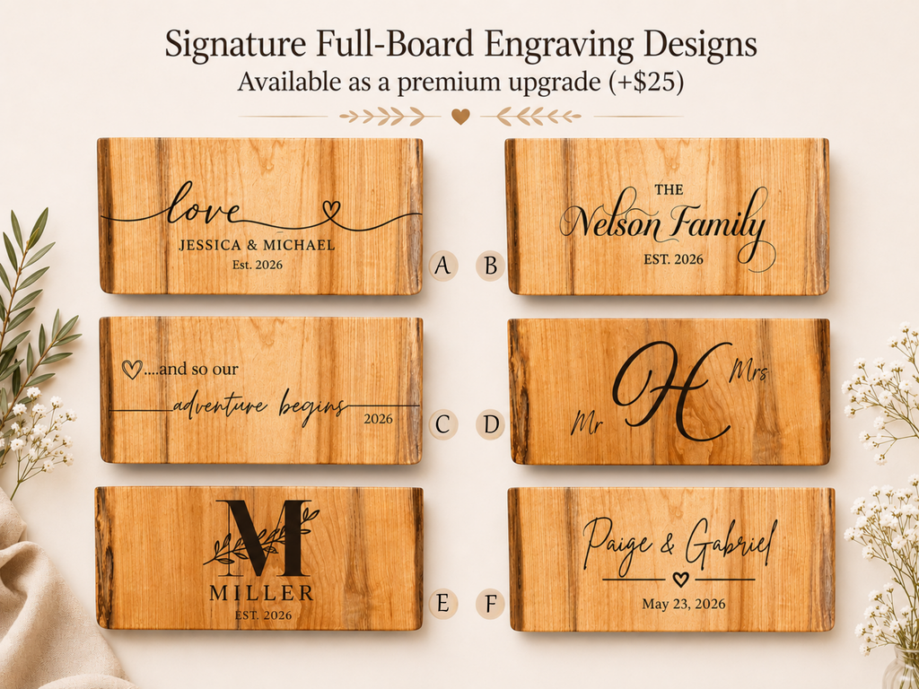 Maple Live Edge Charcuterie Boards With Handles