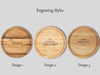 The Round 12x12 Edge Grain Maple & Walnut Accent Cutting Board
