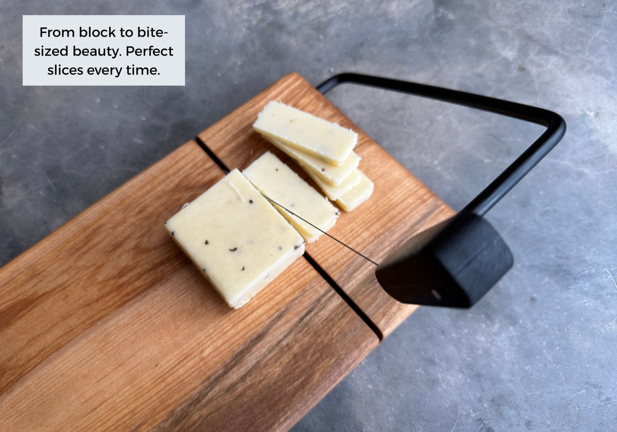 Personalized Cheese Slicer with Wire Cutter, Cheese Cutting  Board, in Maple or Walnut