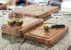 Personalized Cutting Boards, End Grain Walnut and Maple Custom Engraved Boards.