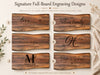 Personalized Live Edge Charcuterie Board – Custom Engraved Black Walnut Cheese Board, Wedding & Housewarming Gift