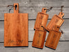Personalized Cheese Board Set, Engraved Charcuterie with 4 Mini Boards