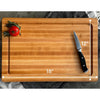 Personalized Cutting Boards, End Grain Walnut and Maple Custom Engraved Boards.