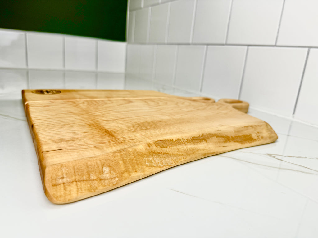 THE NESTLING TIMBERS: Live Edge Maple Charcuterie Boards