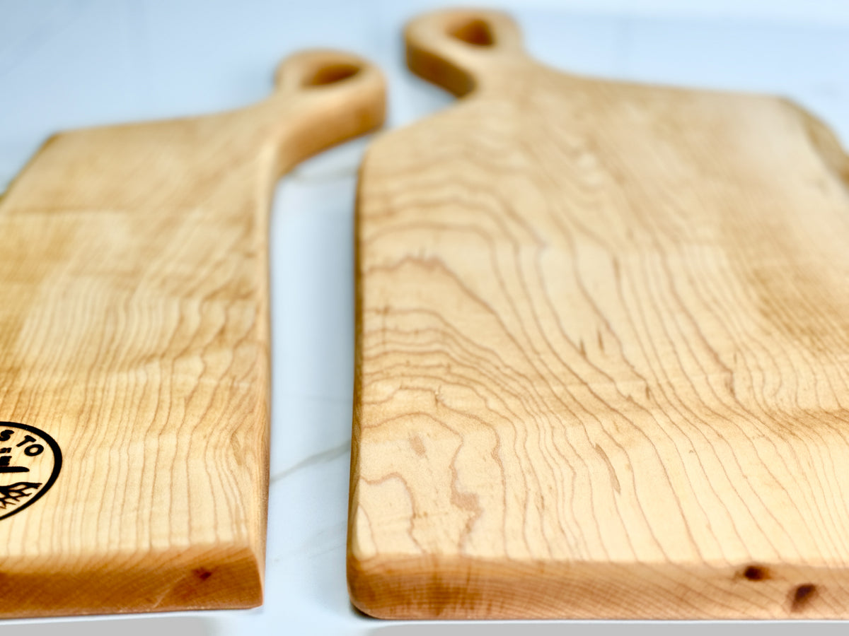 THE NESTLING TIMBERS: Live Edge Maple Charcuterie Boards