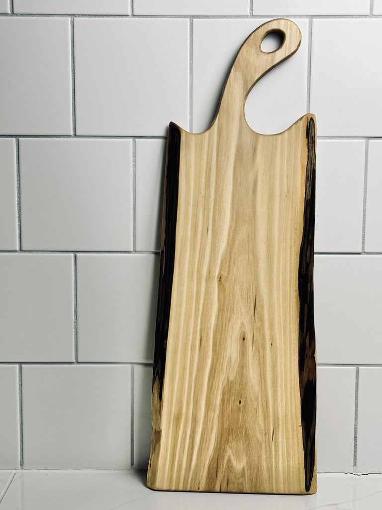 Black Walnut: Live Edge Walnut Charcuterie Boards - Sapwood