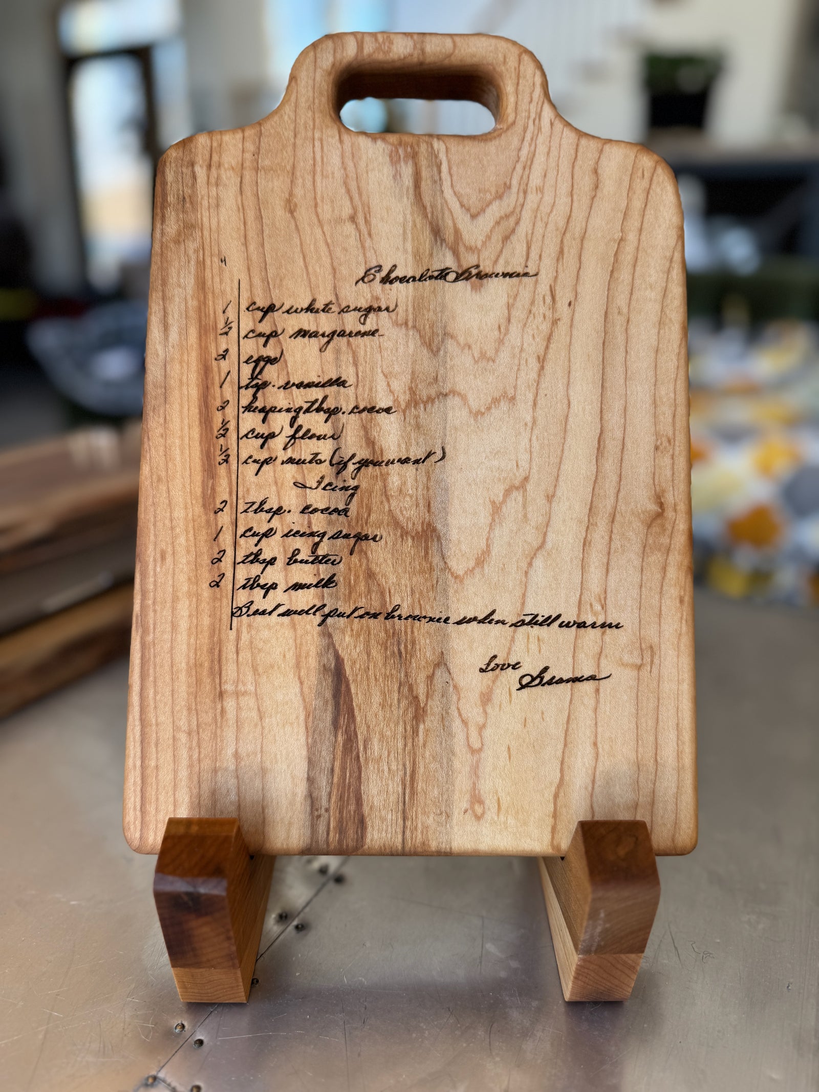 Wood Cutting Board Display Stand, Wooden Charcuterie Board Feet