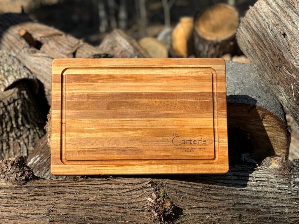 The FAMILY: 18x12 Edge Grain Maple Cutting Board