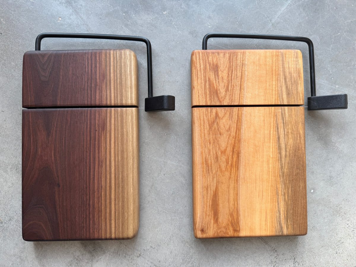 Personalized Cheese Slicer with Wire Cutter, Cheese Cutting  Board, in Maple or Walnut