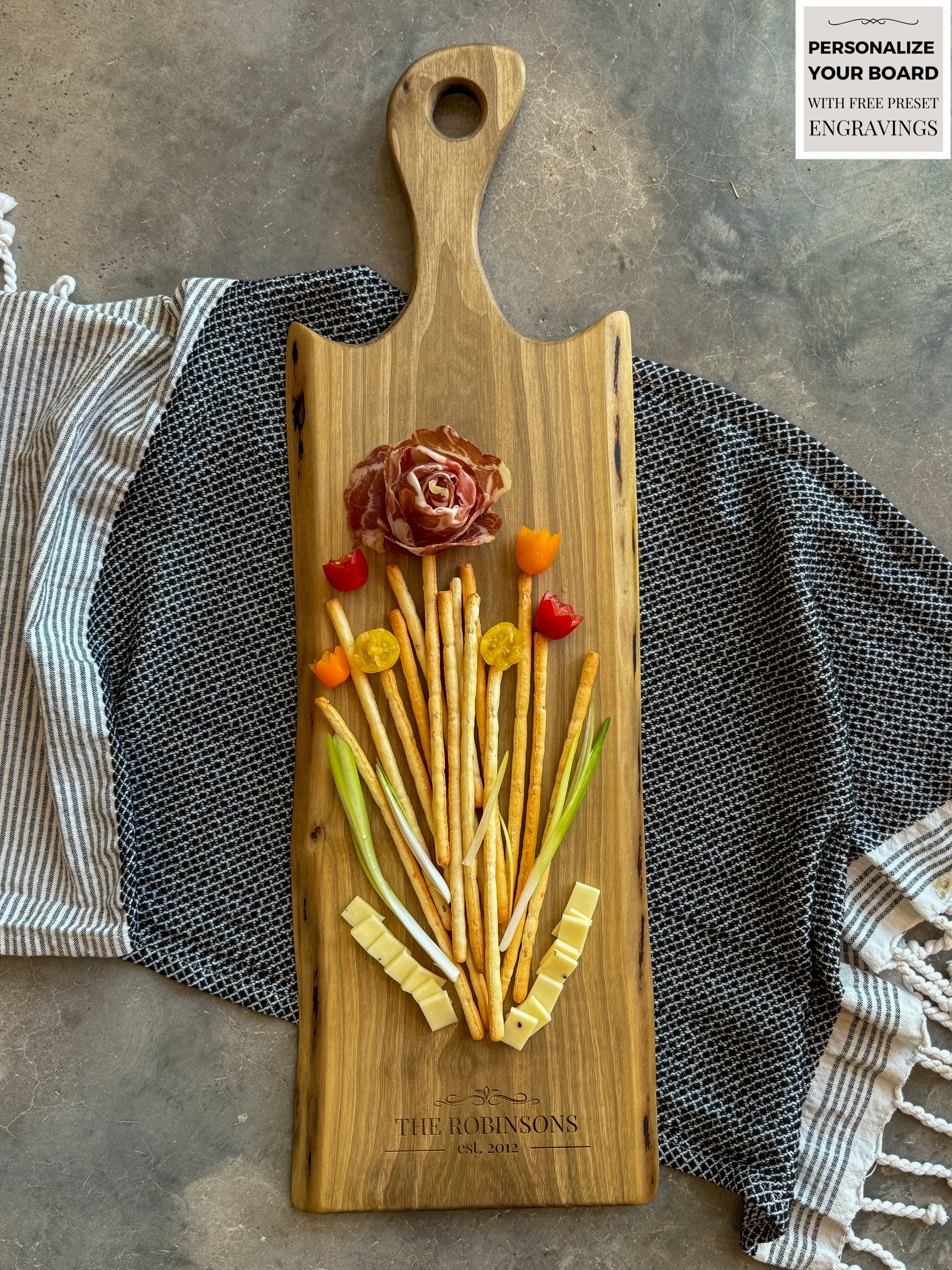 Shops Black Walnut Sapwood Serving/Charcuterie Board