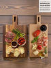 Personalized Charcuterie Board with Handle, Modern Cheese Server, Minimalist Wooden Cutting Board in Walnut or Maple