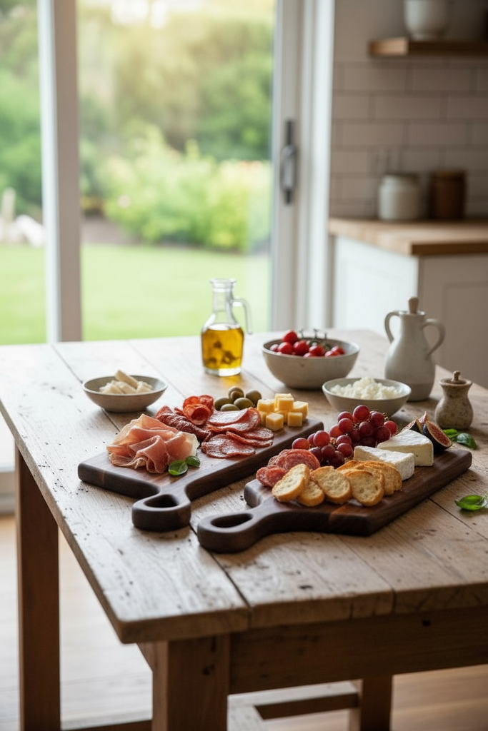 THE NESTLING TIMBERS: Hand Crafted Maple Charcuterie Boards