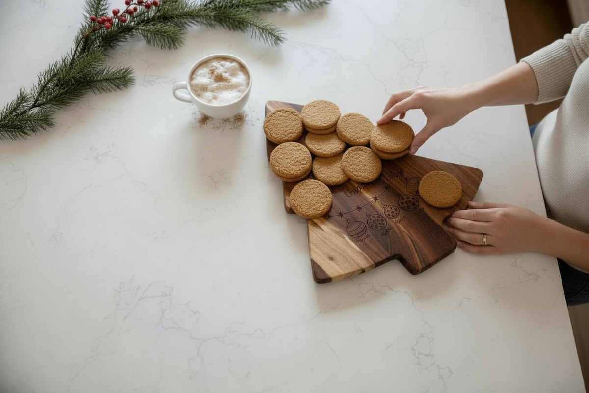 Holiday Charcuterie Boards - Personalized Christmas Tree Tray
