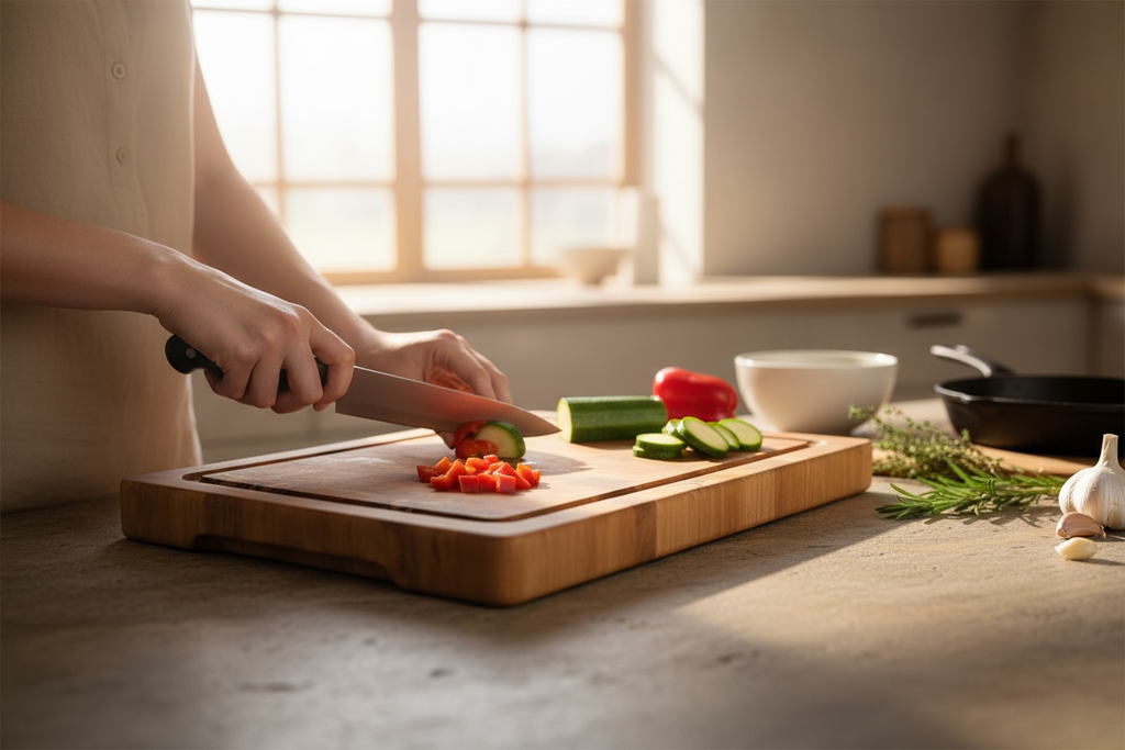 Personalized Cutting Boards, End Grain Walnut and Maple Custom Engraved Boards.