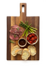 Personalized Charcuterie Board with Handle, Modern Cheese Server, Minimalist Wooden Cutting Board in Walnut or Maple