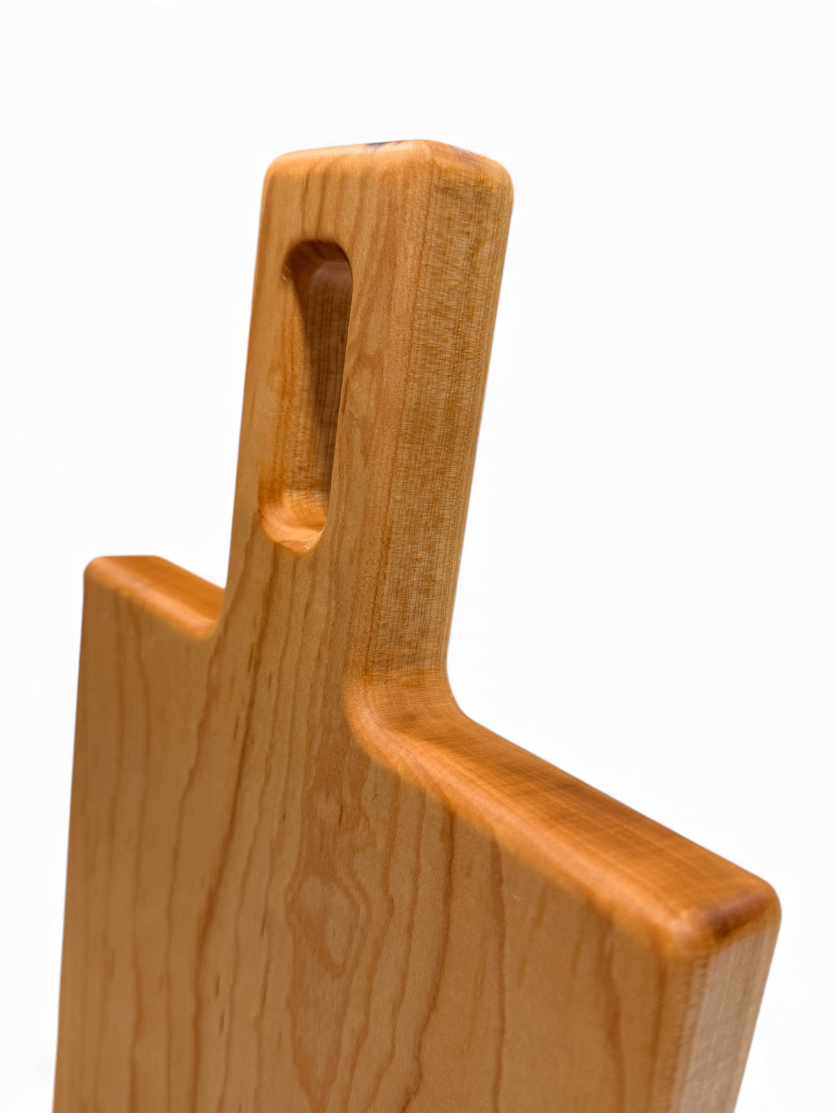 Personalized Charcuterie Board with Handle, Modern Cheese Server, Minimalist Wooden Cutting Board in Walnut or Maple