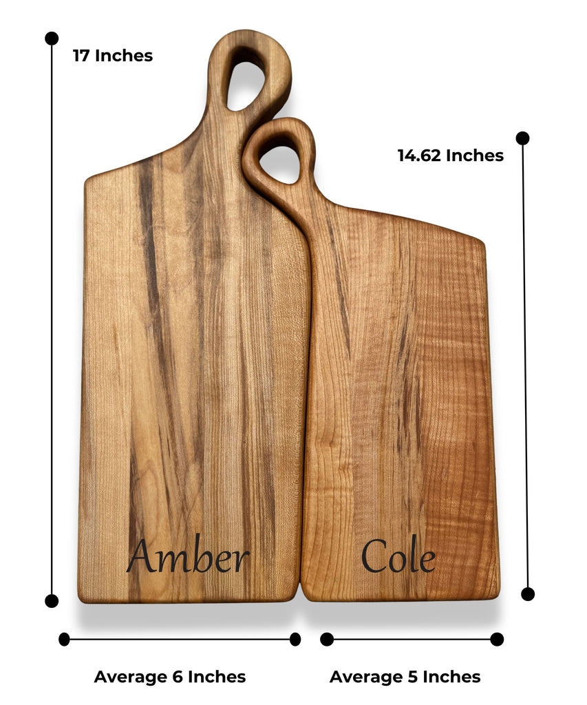 THE NESTLING TIMBERS: Hand Crafted Maple Charcuterie Boards