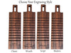 Bread Board: Personalized Bread and Butter Cutting & Serving Board Black Walnut & Maple