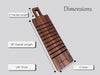 Bread Board: Personalized Bread and Butter Cutting & Serving Board Black Walnut & Maple