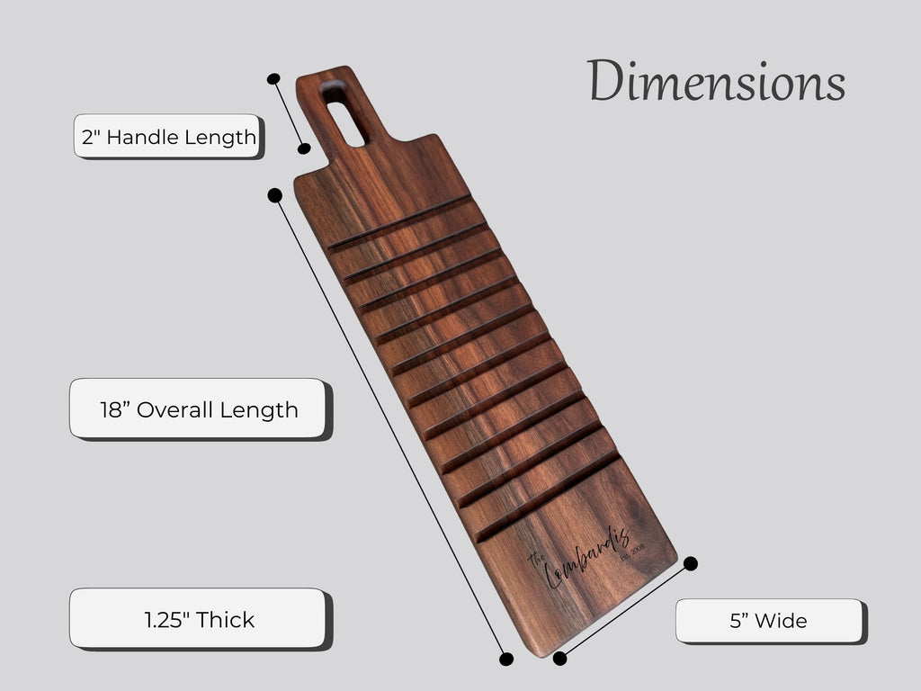 Bread Board: Personalized Bread and Butter Cutting & Serving Board Black Walnut & Maple