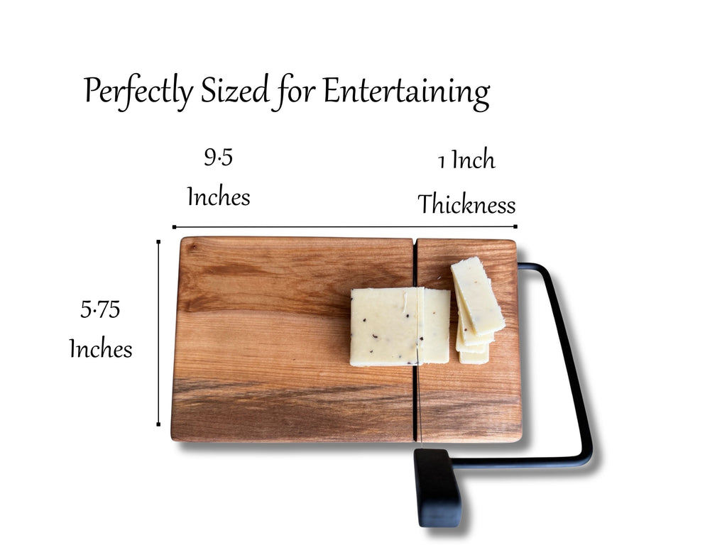 Personalized Cheese Slicer with Wire Cutter, Cheese Cutting  Board, in Maple or Walnut