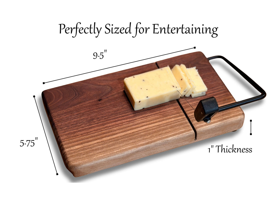 Personalized Cheese Slicer with Wire Cutter, Cheese Cutting  Board, in Maple or Walnut