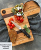 The Horizon: Maple and Walnut Accented Rustic Prep Board