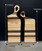 THE NESTLING TIMBERS: Personalized Hand Crafted Maple & Walnut Accent Charcuterie Boards