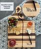 THE NESTLING TIMBERS: Personalized Hand Crafted Maple & Walnut Accent Charcuterie Boards