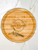 The Round 12x12 Edge Grain Maple Cutting Board