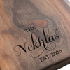 Black Walnut Live Edge Charcuterie Board with Handle | Wedding & Housewarming Gift