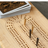 Personalized Cribbage Board – Maple, Cherry or Walnut Wood Set