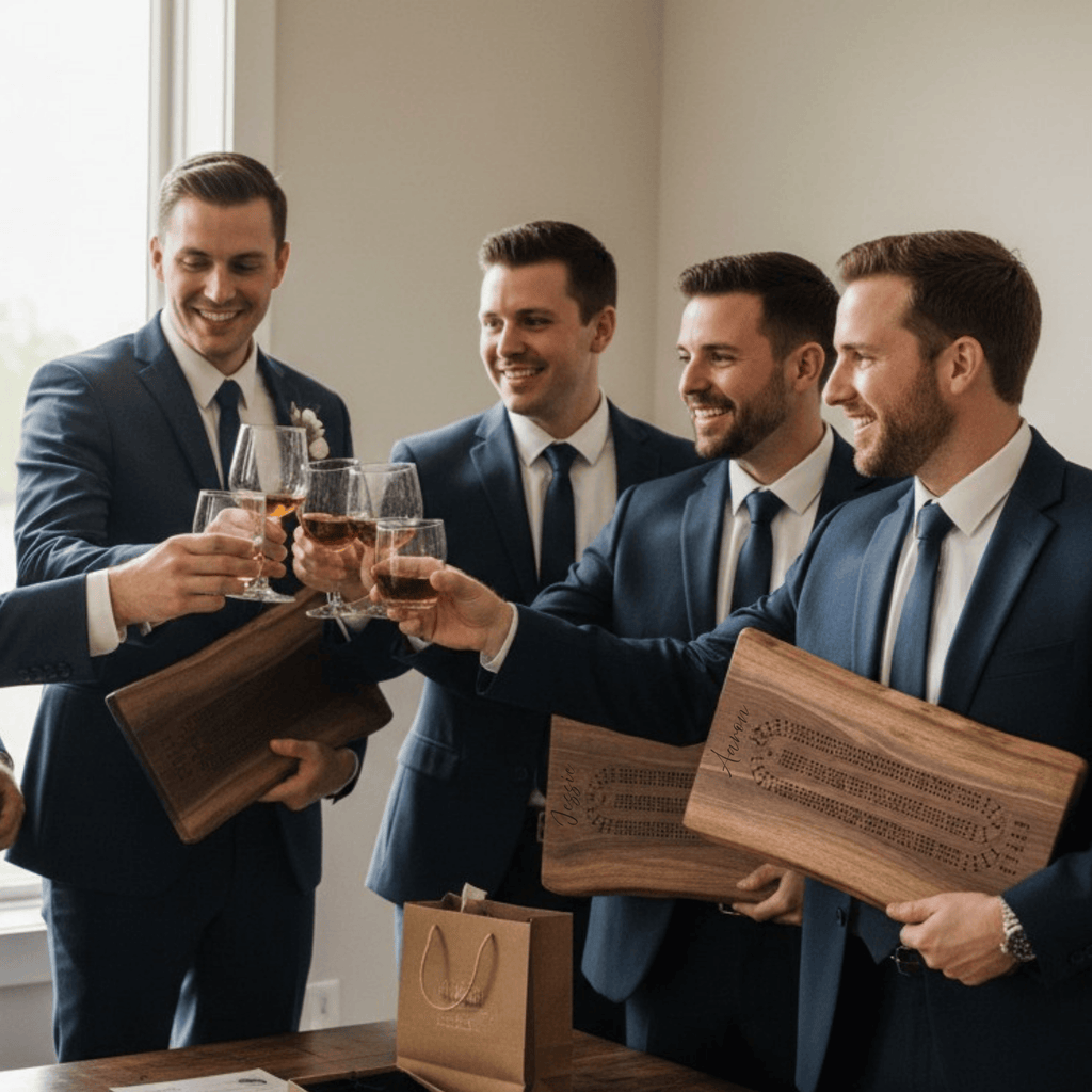 Personalized Custom Live Edge Cribbage Board, Maple or Black Walnut Crib Boards with Live Edge Design, Rustic Game Board with Peg Storage, Custom Engraved Gifts, Fun Family Game