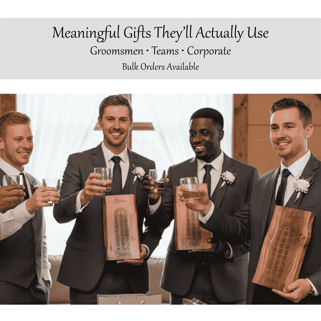 Personalized Custom Live Edge Cribbage Board, Maple or Black Walnut Crib Boards with Live Edge Design, Rustic Game Board with Peg Storage, Custom Engraved Gifts, Fun Family Game