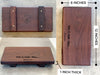 Personalized Wooden Sushi Board Set: Maple or Walnut, Engraved Sushi Platter