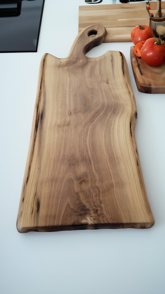 Black Walnut: Live Edge Walnut Charcuterie Boards - Sapwood